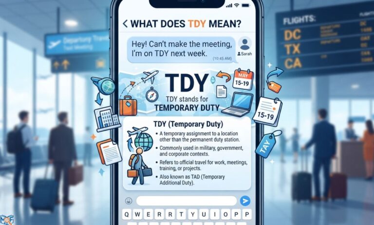 TDY Meaning in Text