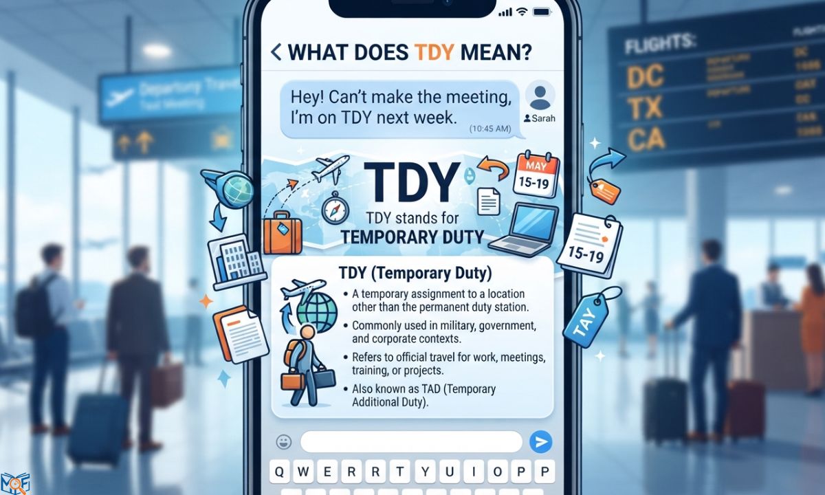 TDY Meaning in Text