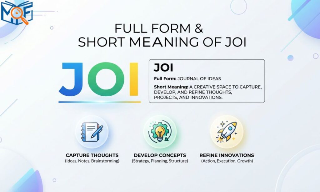 Full Form & Short Meaning of JOI