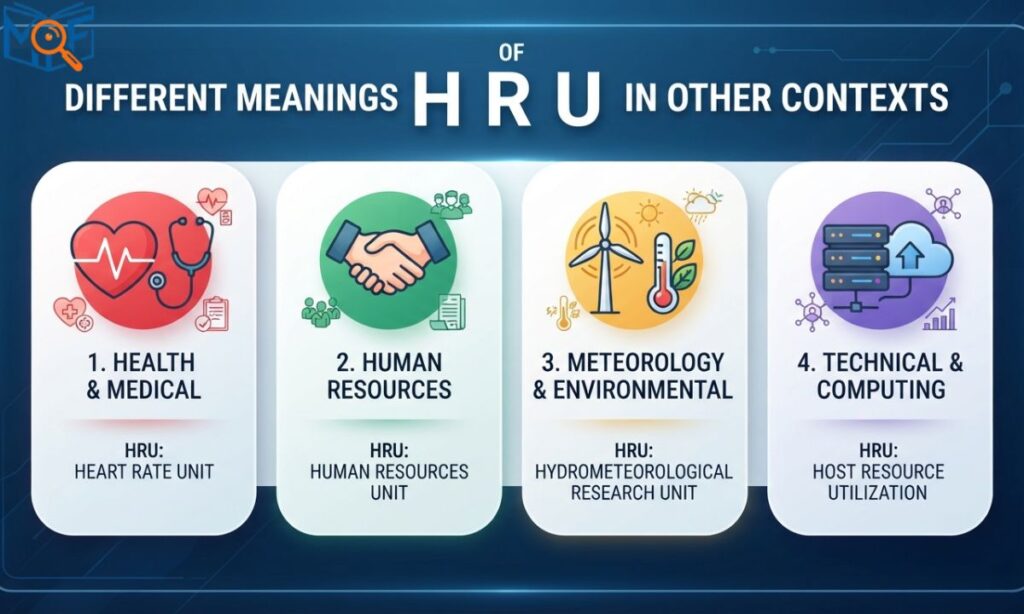 Meanings of HRU in Other Contexts