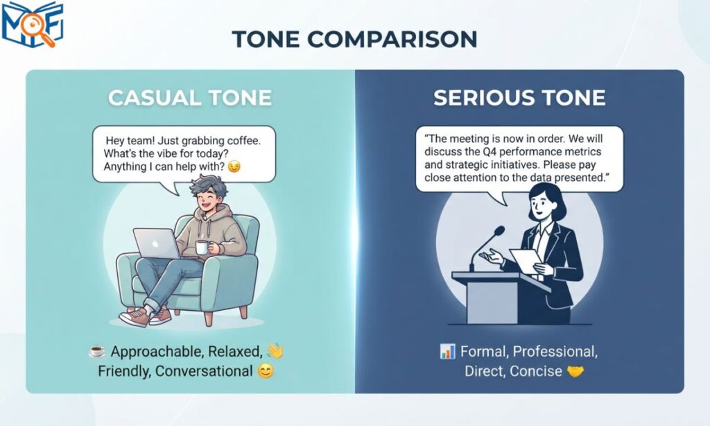 TW Casual vs. Serious Tone